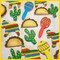 6 Pieces Fiesta Mexican Cinco de Mayo Cookie Cutter Set Party Decorations - 4in Large Donkey Pinata Cactus Sombrero Taco Maraca Plaque Stainless Steel Fondant Molds